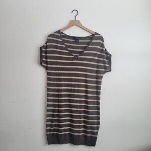 Calvin Klein Striped Sweater Dress (Medium)